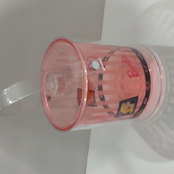 FAO Schwarz 1995 Barbie Ice Bucket Pink Acrylic MCM Style Vintage